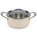 Saucepan With Lid Beige/Silver  Brigitte Series Stainless Steel 18х8.5cm