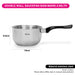 Saucepan 16cm/0.95LTR Double Wall Bain-Marie Without Lid Stainless Steel