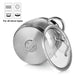 Stockpot With Glass Lid Vivien Stainless Steel 20x16.8cm/5.7LTR