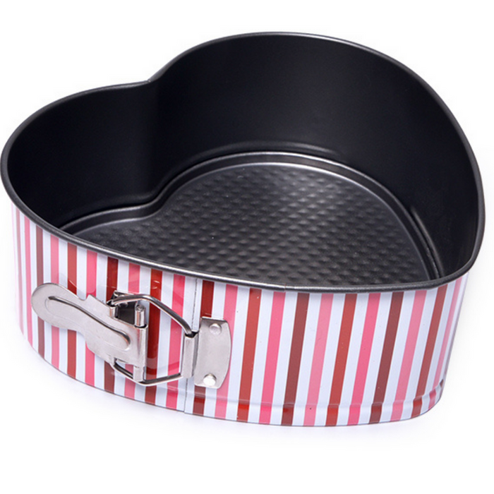 Cake Pan Piana Heart-Shape With Lock 21cm
