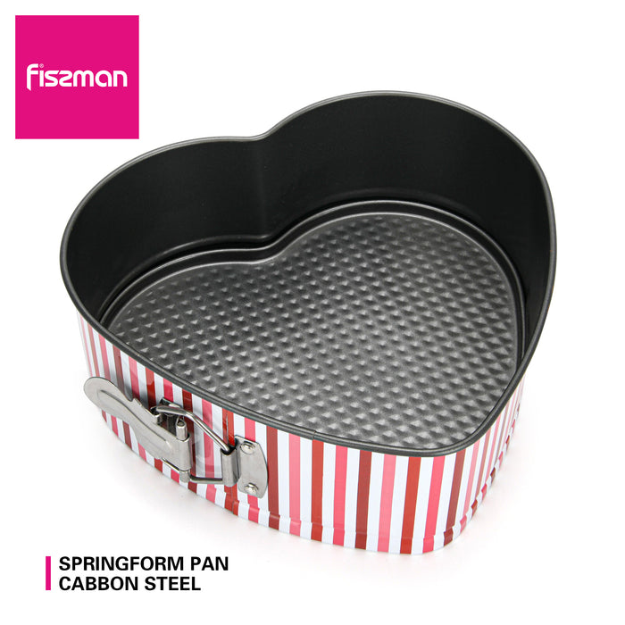 Cake Pan Piana Heart-Shape With Lock 21cm