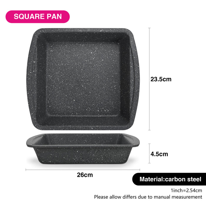 Square Roaster Pan 26cm Carbon Steel with Non-Stick Coating