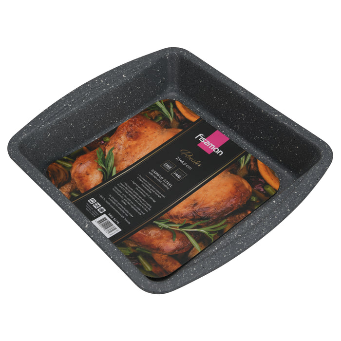 Square Roaster Pan 26cm Carbon Steel with Non-Stick Coating