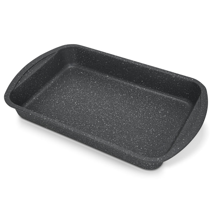 Roaster Pan 38x24cm, Carbon Steel Non Stick Coating 5.6cm Deep Roaster Pan