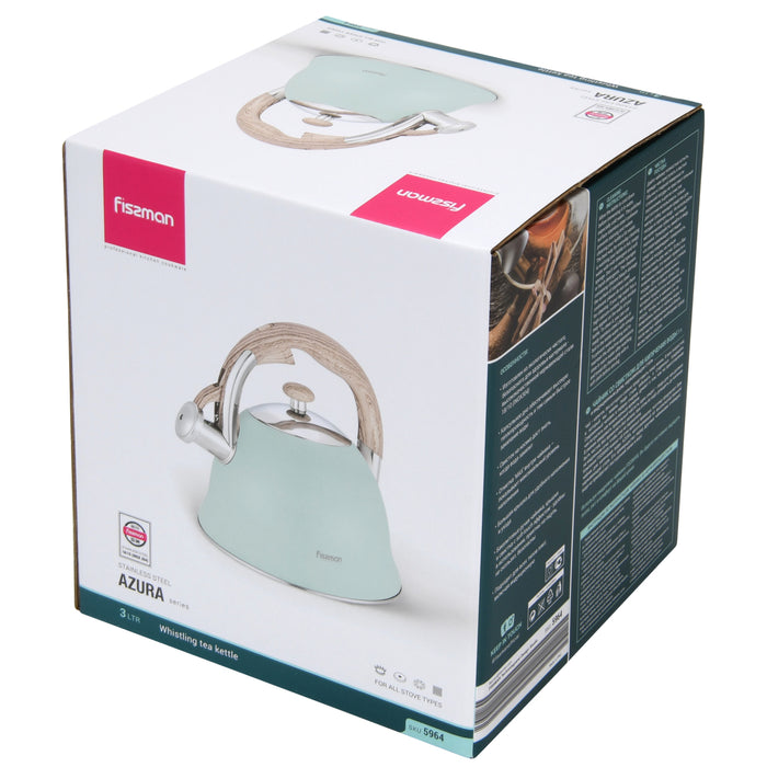 Whistling Kettle Azura 3.0 Ltr (Stainless Steel)