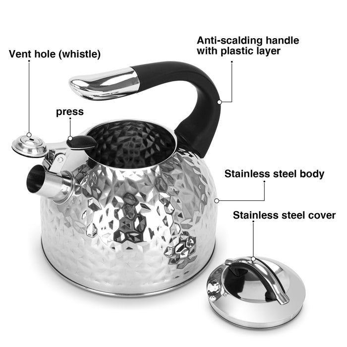 Whistling Kettle Anita 2.5 Ltr (Stainless Steel)