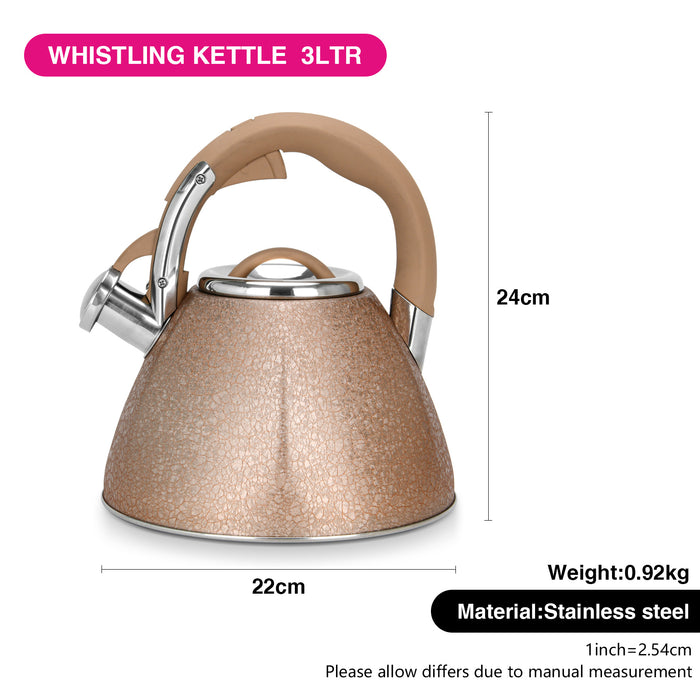 Whistling Kettle Goldy 3.0 Ltr (Stainless Steel)