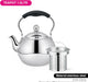 Kettle with Infuser 1.5L, Stainless Steel Teapot Fela Series, Removable Stainless Steel Infuser