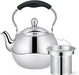 Teapot with Infuser 1.5L, Stainless Steel Teapot Fela Series, Removable Stainless Steel Infuser