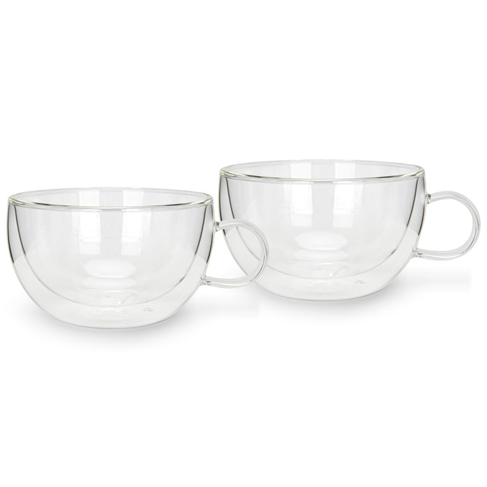 2-Piece Double Wall Cups 330 ml (Borosilicate Glass)