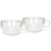 2-Piece Double Wall Cups 330 ml (Borosilicate Glass)