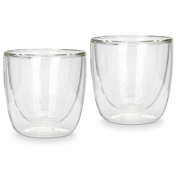 Set of 2 Double Wall Glasses 100 ml (Borosilicate Glass)