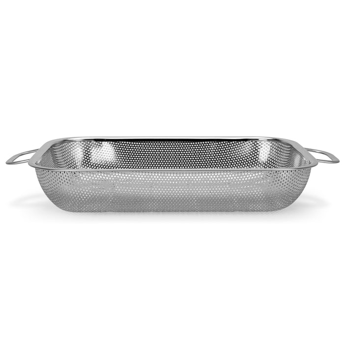 Rectangle Colander 36x21.5cm, Stainless Steel Mesh