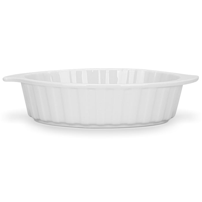 3-Piece Mini Oval Baking Dish 15x12х4cm/240ml Porcelain