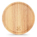 Round Cutting Board 25cm,  Wooden Cutting Board with Juice Groove Hevea Wood 1.5cm Thick