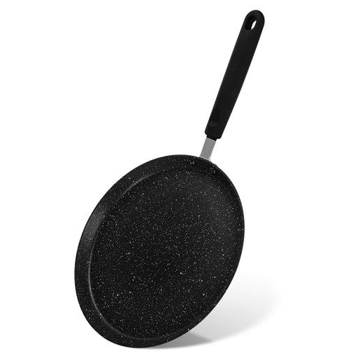 Crepe Pan Jet Black 28cm Aluminium With Non-Stick Coating