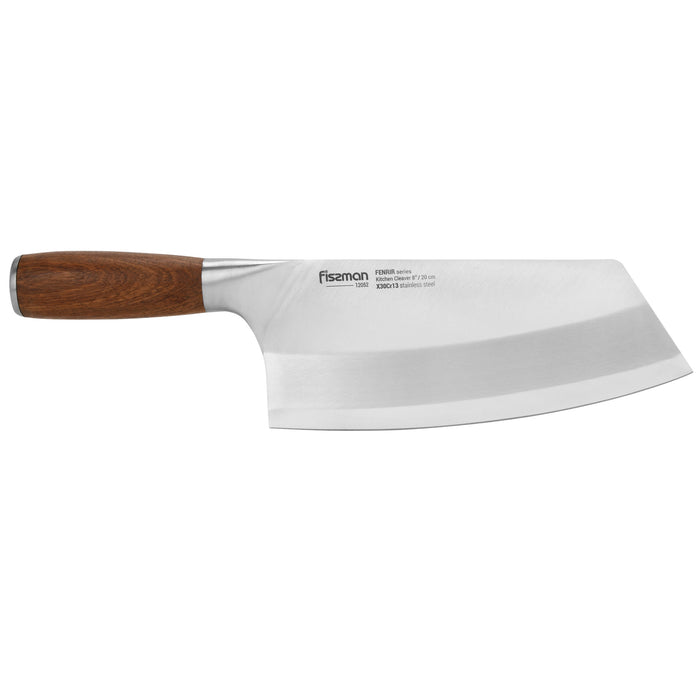 8'' Kitchen Cleaver Knife with Steel Pommel, Fenrir Series