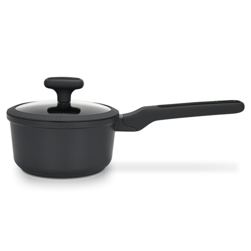 Saucepan Titanium Pro 16cm/1.4LTR With Glass Lid with Cast Aluminum and Non- Stick Coating
