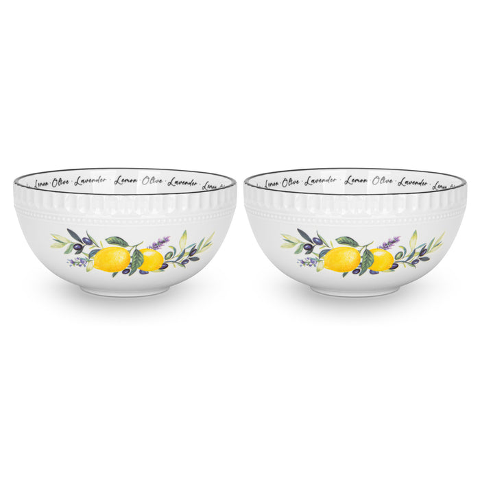 2-Piece Bowl Lemon Provence 16cm Porcelain