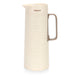 Vacuum Insulated Jug 1000mL, Insulated Flask, Modern Dallah, Plastic Body Case With  Glass Liner WHITE