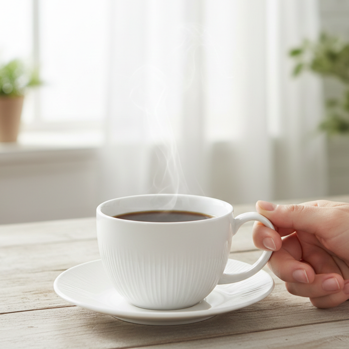 Mug and Saucer 200ml Bellagio Series Porcelain