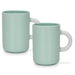 2-Piece Mugs 540ml  Green New Bone China