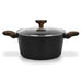Stockpot Cuisine 20cm/2.6LTR With Glass Lid Aluminium With Non-Stick Coating