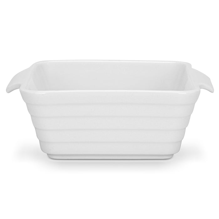 3-Piece Mini Square Baking Dish 11x4.5cm/200ml Porcelain