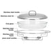 Oval Chafing Dish 42cm/3.0 LTR (Heat Resistant Glass)