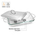 Rectangular Chafing Dish 39.5x24x6.5cm/4.0LTR Heat Resistant