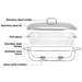 Rectangular Chafing Dish 39.5x24x6.5cm/4.0LTR Heat Resistant