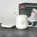 Gift Set Mug With Warmer And Spoon 350ml Ceramic White