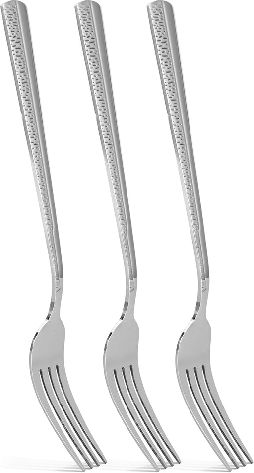 3-Piece Dinner Fork 20cm, Stainless Steel Cutlery Set Flor Series