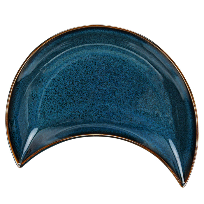 Moon Shape Plate 23cm Ciel Series Ceramic