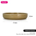 Ceramic Plate Beige Crackle 17.5cm