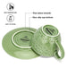 260ml Cup and Saucer Green Crackle Ceramic Tableware Series