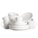 16-PieceTableware Set Horeca Porcelain, 4 Dinner Plate, 4 Soup Bowls, 4 Deep Plate, And 4 Mugs, Milky White Color, with Elegant Design, Simplicity and Minimalist Set