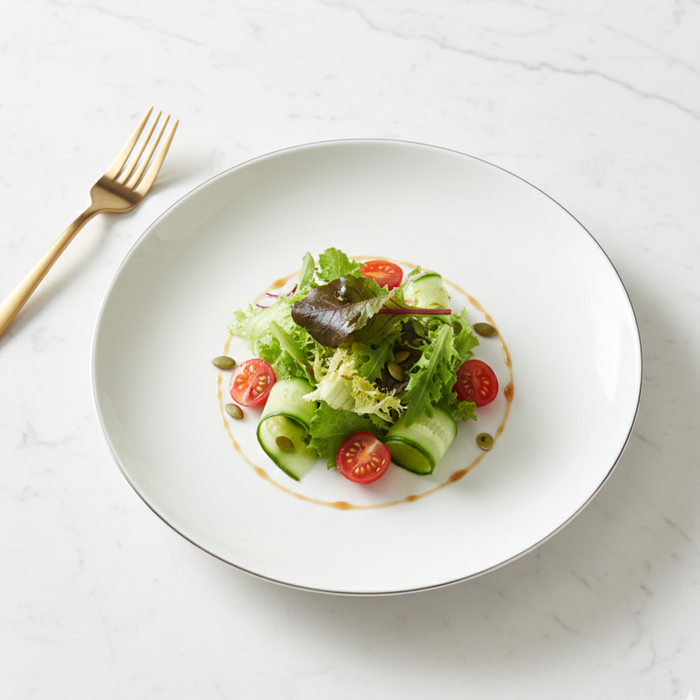 1-Piece Porcelain Dinner Plate 20cm ORFEI Series