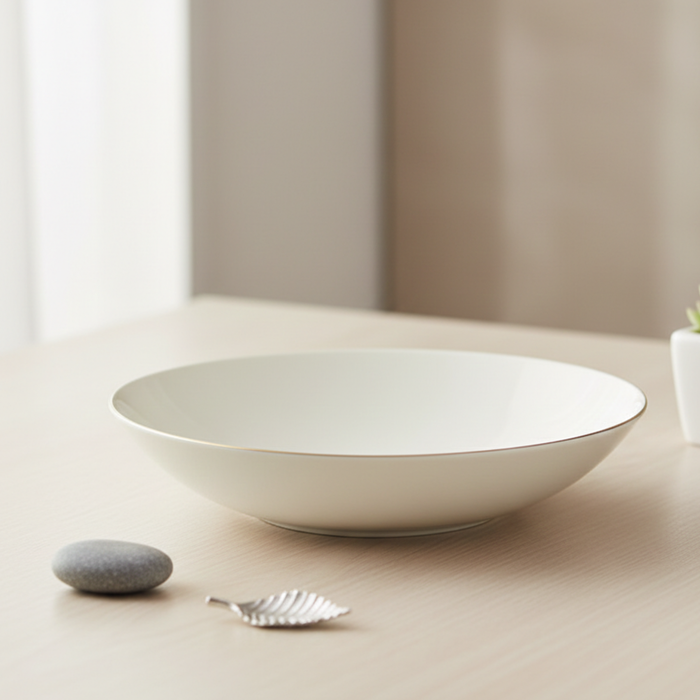 Soup Plate 22cm – Premium Durable Deep Plate ORFEI Series Porcelain