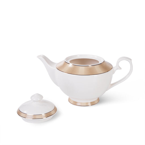 Golden Teapot Versailles 1350ml Milky Porcelain