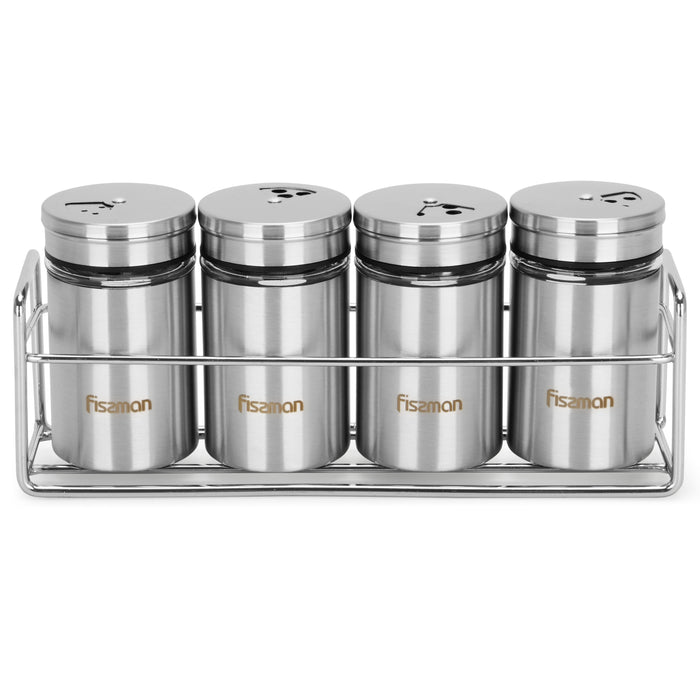 5-Piece Salt And Pepper Shaker Glass 80ml