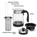 950ml Tea Pot with Filter Borosilicate Glass