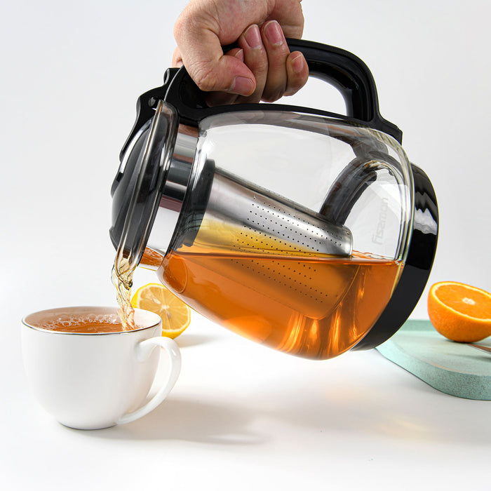 1350ml Tea Pot with Filter Borosilicate Glass