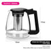 1600ml Tea Pot with Filter Borosilicate Glass