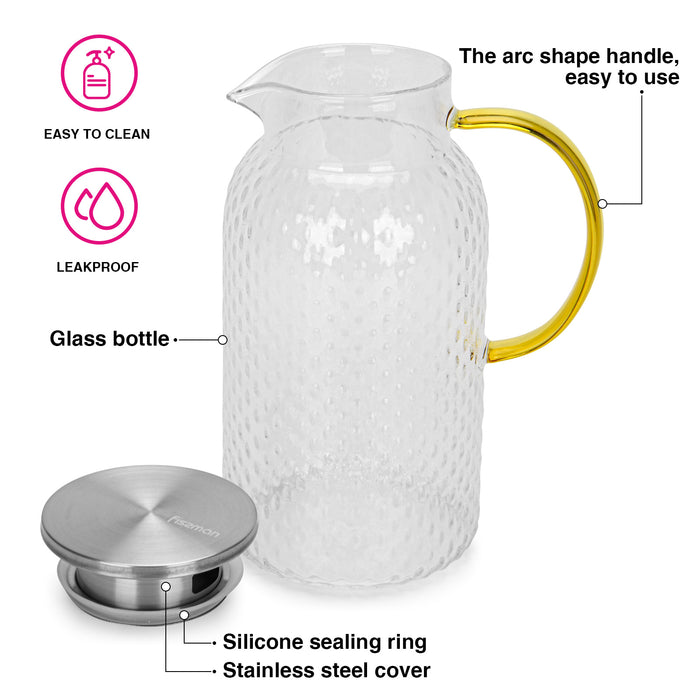 Jug 1900ml With Filter (Borosilicate Glass)