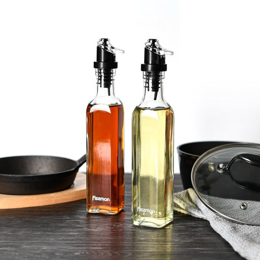 2-Piece Bottle for Oil And Vinegar Glass Set 250ml