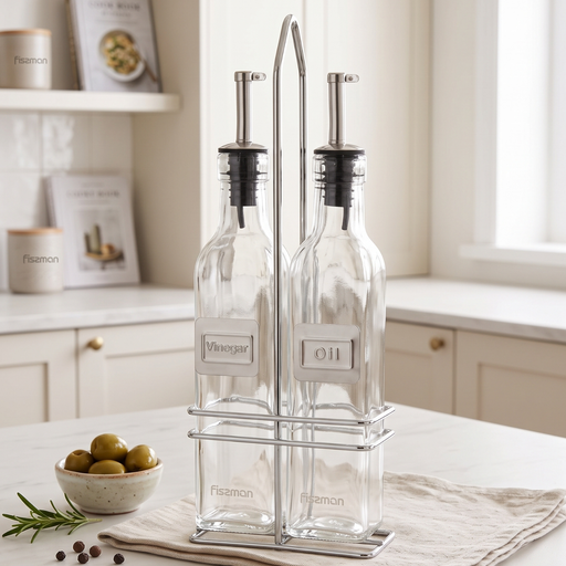 Oil and Vinegar Bottle Set 2x250 ml Glass
