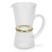 Jug 1700ml Glass With Golden Ring