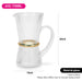 Jug 1700ml Glass With Golden Ring