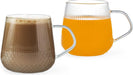 2-Piece Cups 410ml Borosilicate Glass